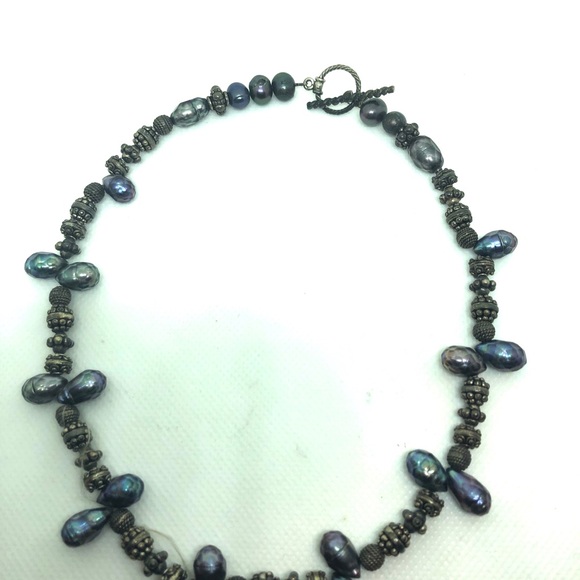 💕Reduced💕BOHO Choker Tribal Bead/Black Pearls - Picture 4 of 4